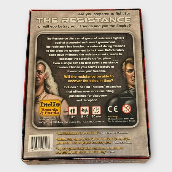 Resistance Board Game Complete -Secret Identities - Deduction - Deception - Picture 6 of 7